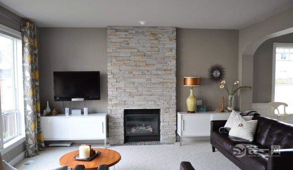 文化砖电视背景墙效果图